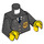 LEGO Black Police Minifigure Torso with Buttoned-up Jacket with Sheriff&#039;s Badge (76382 / 88585)