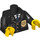 LEGO Schwarz Polizei Minifigur Torso mit Buttoned-Oben Jacke mit Sheriff&#039;s Abzeichen (76382 / 88585)