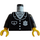 LEGO Zwart Politie Torso met Kenteken en Pocket (973 / 73403)