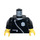 LEGO Black Police Torso with White Zipper and Badge with Black Arms and Yellow Hands (973)