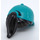 LEGO Black Ponytail Hair with Dark Turquoise Cap (35660)