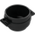 LEGO Black Pot 3 x 3 x 1.75 with Handles (4341)