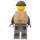 LEGO Svart Fange Escapee Helper (Mann) Minifigur