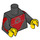LEGO Black Professional Surfer Minifig Torso (973 / 88585)