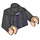 LEGO Black Professor Severus Snape with Light Flesh Head and Black Cape Torso (973 / 76382)