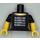 LEGO Zwart Programmer Minifiguur Torso (973 / 16360)