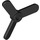 LEGO Black Propeller 3 Blade 4 Diameter (2421 / 28969)