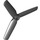 LEGO Black Propeller 3 Blade 9 Diameter without Recessed Center (15790 / 30332)