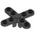 LEGO Black Propeller 4 Blade 5 Diameter with Open Connector (2479)