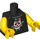 LEGO Black Punk Rocker Torso (973 / 88585)