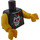 LEGO Black Punk Rocker Torso (973 / 88585)