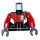 LEGO Black Racing Bike Minifig Torso (973 / 76382)
