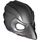 LEGO Nero Raven Maschera con Grigio Becco e Argento Eyepatch (12550 / 12848)