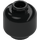 LEGO Black Raven Minifigure Head (Recessed Solid Stud) (3274)