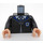 LEGO Musta Ravenclaw Robes Vartalo (973 / 76382)