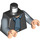 LEGO Schwarz Rebel Trooper Torso (973 / 76382)