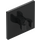 LEGO Black Roadsign Clip-on 2 x 2 Square with Computer Screen with Open Windows with Open &#039;O&#039; Clip (15210 / 73772)