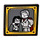 LEGO Zwart Roadsign Clip-Aan 2 x 2 Vierkant met Gilderoy Lockhart en Harry Potter Sticker met Open &#039;O&#039;-clip (15210)