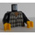 LEGO Svart Ron Weasley med Plaid Svart och Vit Skjorta Kropp (973 / 73403)