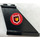 LEGO Black Rudder 1 x 3 x 4 with Fire Logo Sticker (2340)