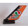 LEGO Black Rudder 2 x 4 x 6 with &#039;Jet Fuel&#039; and Octan Logo Sticker (6239)