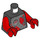LEGO Zwart Rumble / Savage Minifig Torso (973 / 76382)
