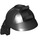 LEGO Black Samurai Helmet with Clip and Long Visor (65037 / 98128)