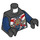 LEGO Black Samurai X (PIXAL) Torso with Armor (973 / 76382)