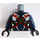 LEGO Zwart Samurai X (PIXAL) Torso met Pantser (973 / 76382)