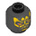 LEGO Black Savage Opress Head (Recessed Solid Stud) (3626 / 96470)