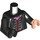 LEGO Black Scabior Minifig Torso (973 / 76382)