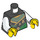 LEGO Black Sensei Garmadon Minifig Torso (973 / 76382)