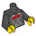 LEGO Black Serenader Minifig Torso (973 / 88585)