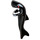 LEGO Noir Requin Costume Couvre-chef avec Queue et Fin avec Les yeux rouges (24076 / 29179)