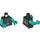 LEGO Noir Requin Singer Minifig Torse (973 / 76382)