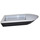 레고 검은색 Ship Bottom 12 X 32 with Medium Stone Gray Boat Hull Top