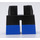 LEGO Schwarz Kurz Beine mit Blau Feet und Hälfte Bein (41879)