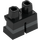 LEGO Negro Piernas cortas con Dark Stone Gris Rayas (16709 / 41879)