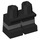 LEGO Noir Court Jambes avec Dark Stone grise Rayures (16709 / 41879)