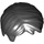 LEGO Schwarz Kurz Tousled Haar mit Seitenscheitel (62810 / 88425)