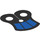 LEGO Black Shoulder Cape Pauldron with Dark Blue Sections (85915 / 105044)