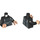 LEGO Zwart Shredder Minifig Torso (973 / 76382)