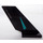 LEGO Black Shuttle Tail 2 x 6 x 4 with Dark Turquoise Triangle and &#039;AMG&#039; on Both Side Sticker (6239)