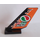 LEGO Black Shuttle Tail 2 x 6 x 4 with &#039;Jet Fuel&#039; and Octan Logo Sticker (6239)