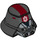 LEGO Black Sith Trooper Helmet with Wide Red Stripe (12762)