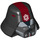 LEGO Black Sith Trooper Helmet with Wide Red Stripe (12762)