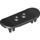 LEGO Schwarz Skateboard mit Vier Rad Clips (42511 / 88422)