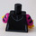 LEGO Black Skater Girl Torso (973 / 88585)