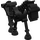LEGO Schwarz Skelett Pferd (59228 / 74463)