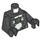 LEGO Schwarz Skinnet (Skunk) Torso (973 / 76382)